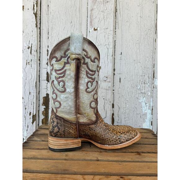 Corral B5507 Women’s Python Cowgirl Boots 8.5 | Exotic Square Toe Western NEW🤠 - Picture 4 of 15